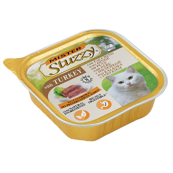 

Mister Stuzzy Cat Turkey МИСТЕР ШТУЗИ ИНДЕЙКА корм для котов паштет, 100г