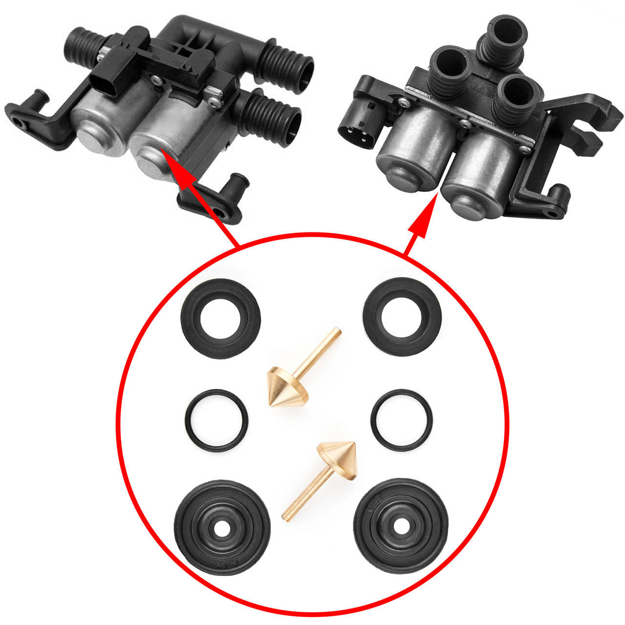 

Ремкомплект клапанов печки BMW E36, E60, E61, E63, E64, E65, E66, E67, E53