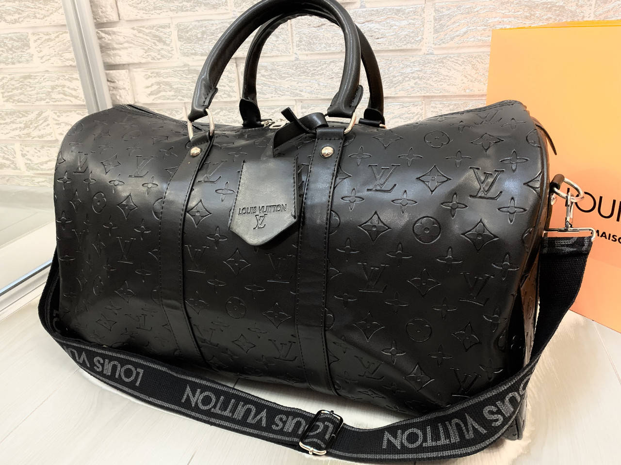 

Дорожная Сумка Louis Vuitton LV ручная кладь 50 см, Черный