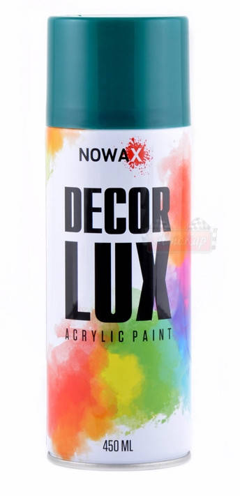 

Акриловая краска зелёная NOWAX Decor Lux (аэрозоль 450мл.) NX48029, Зелёный