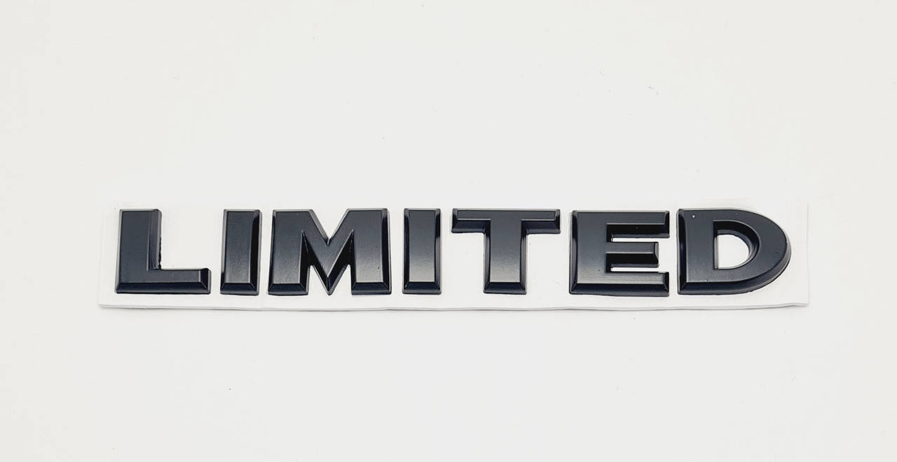 

Эмблема надпись багажника Limited 12.5x1.8см чёрная
