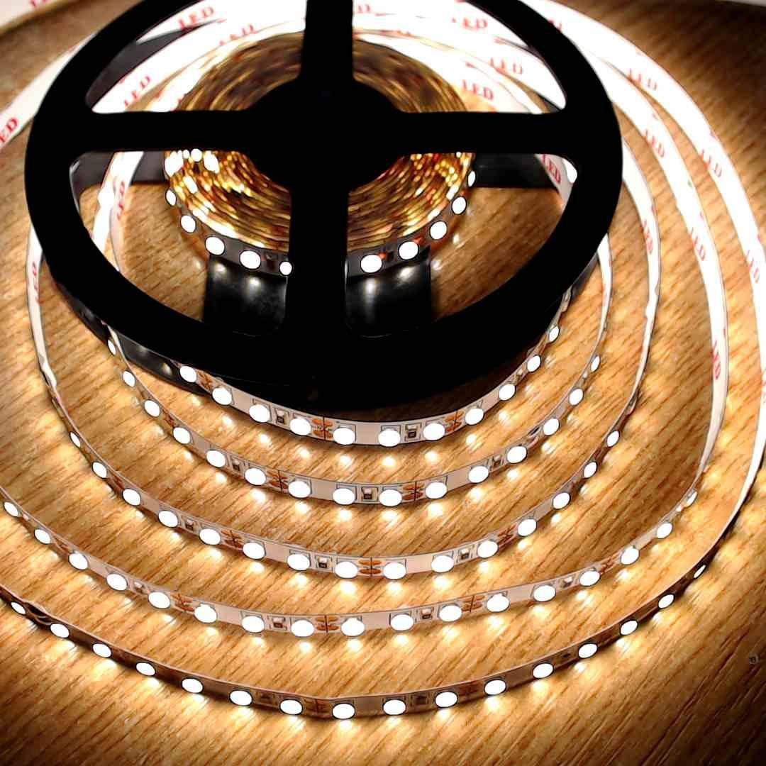 

5 метров - AVT-600NW-3528-IP20-12 Светодиодная лента 12V AVATON SMD 2835 IP20 120led нейтральный 9.6W Premium