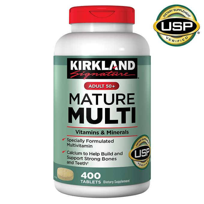 

Витамины и минералы для взрослых Kirkland Signature Adult 50+ Mature Multi, США, 400шт. годен 06/23