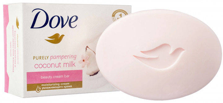

Мыло Dove 135 г Кокосовое молочко и жасмин (розовое)