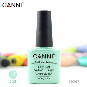 

Гель-лак CANNI 253 мятный кремовый