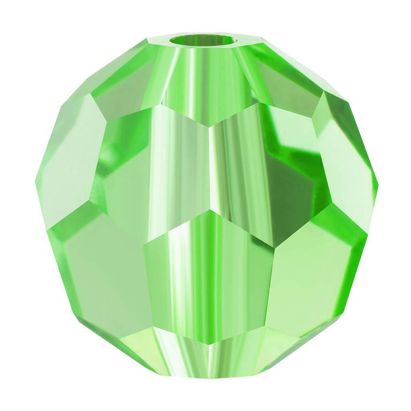 

Круглые хрустальные бусины Preciosa (Чехия)  Peridot, Зелёный