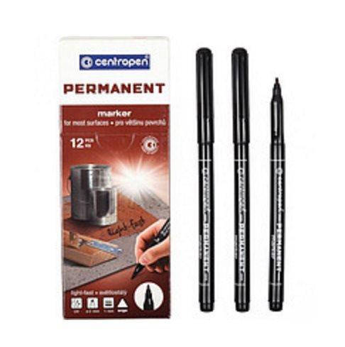 

Маркер водостойкий CENTROPEN Permanent 1мм., черный (12/240/ящ)