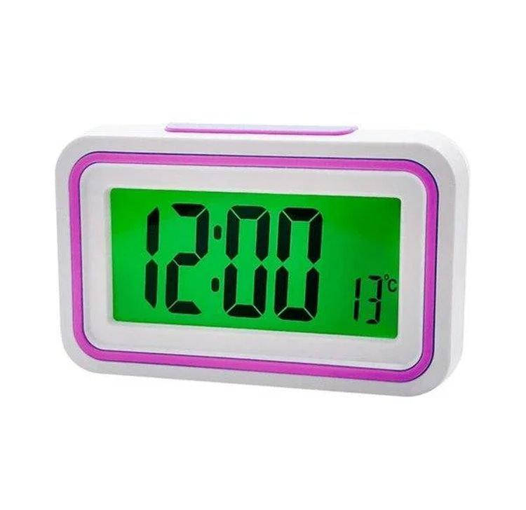 

Говорящие настольные часы Kk-9905tr с подсветкой, pink вставка