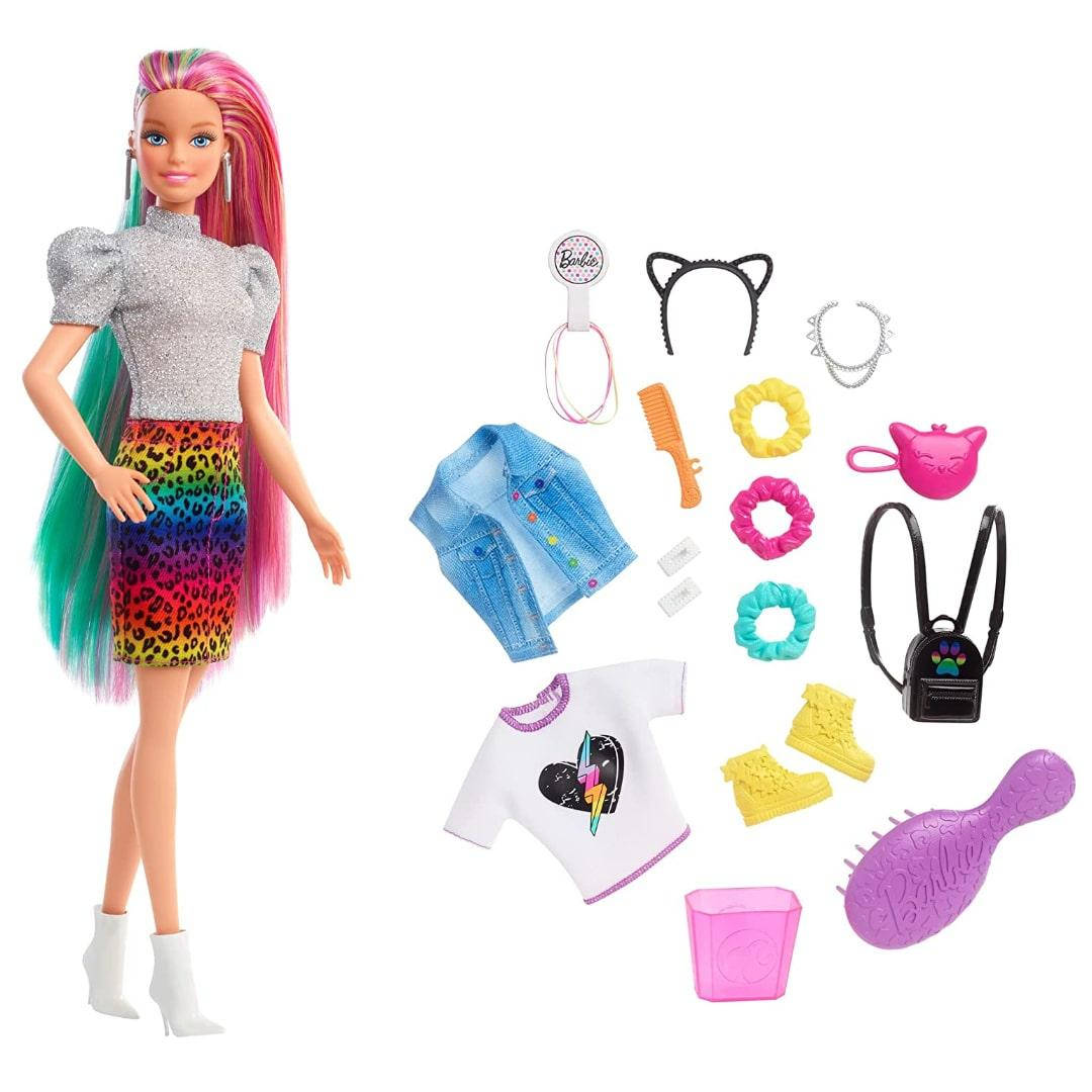 

Кукла Барби Радужный леопард Barbie Leopard Rainbow Hair Doll
