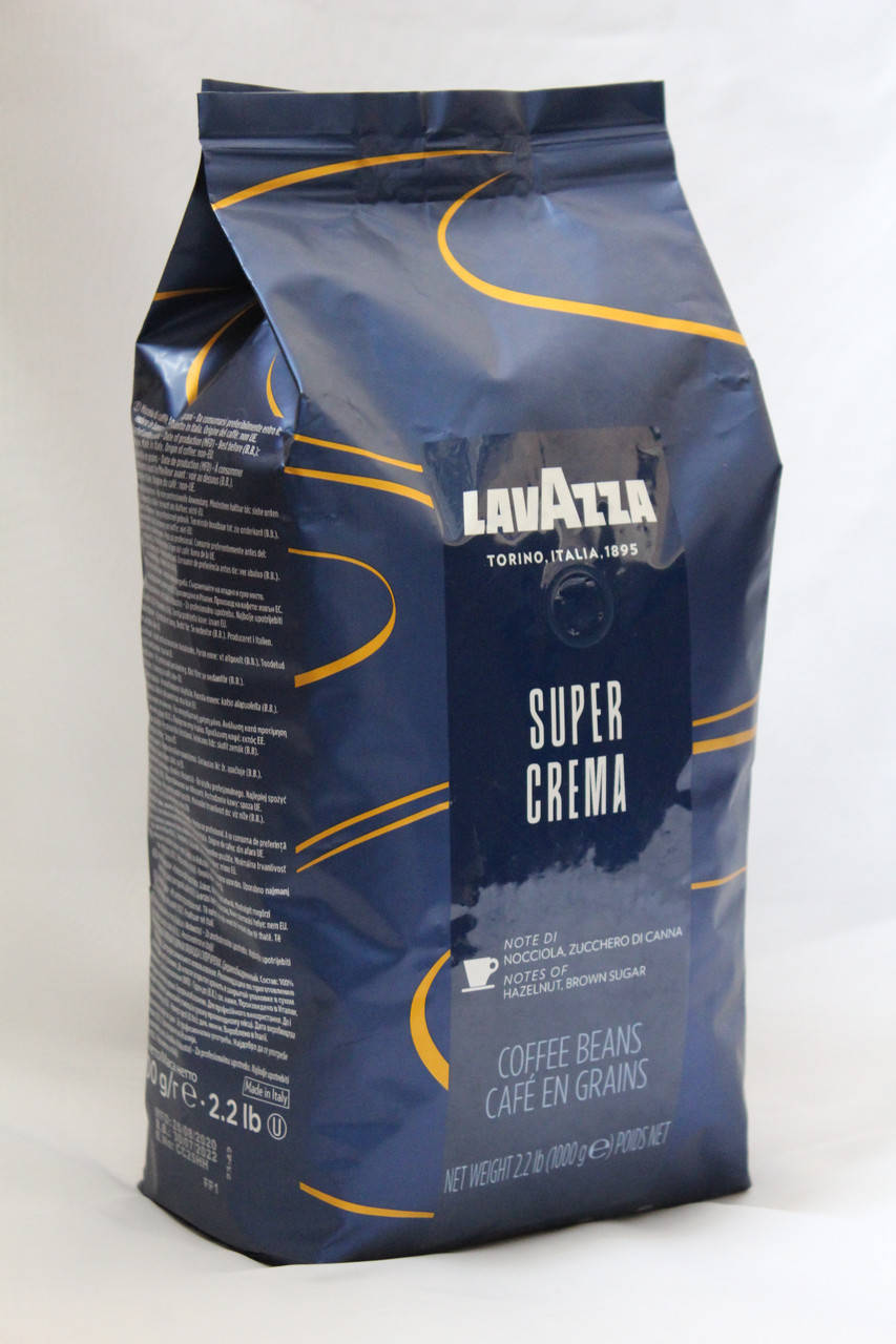 

Кофе в зернах Lavazza Super Crema 1 кг в синей пачке