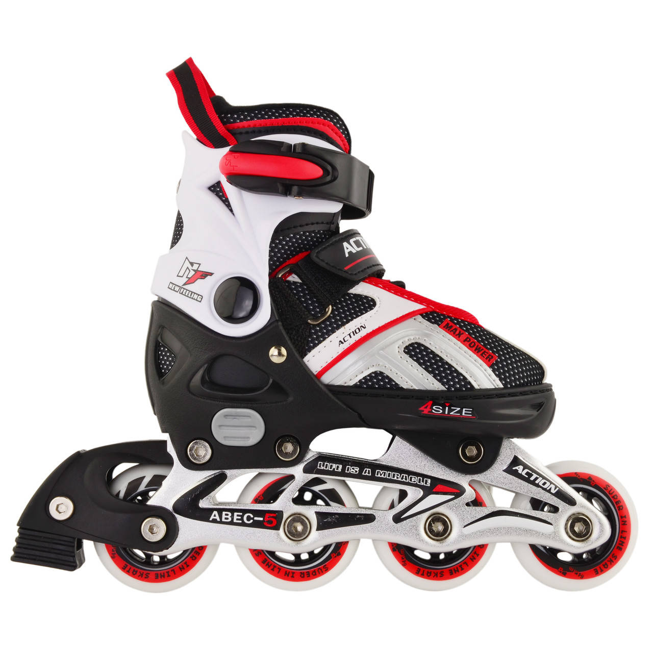 

Роликовые коньки Action DANNY/Red/37-40, Красный