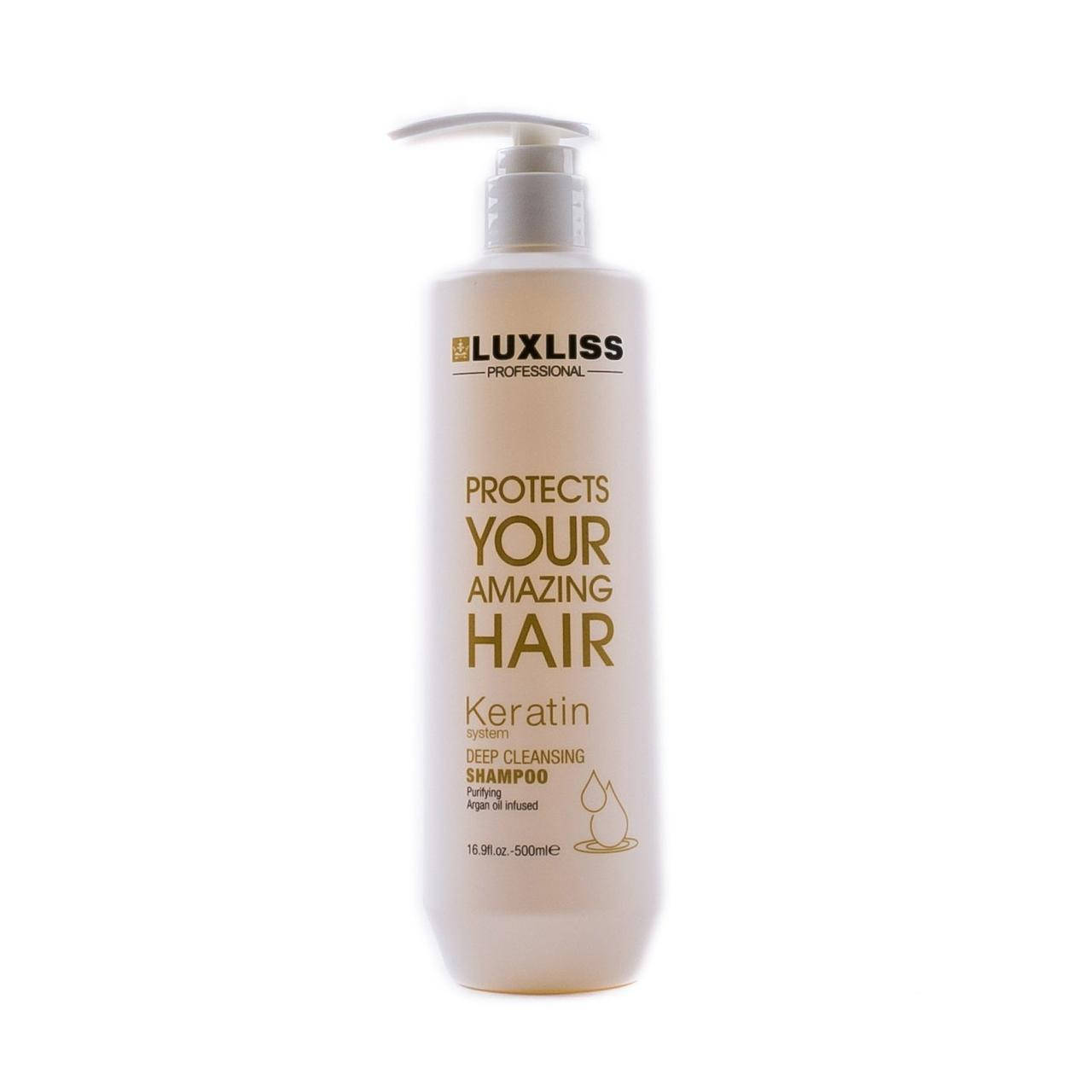 

Luxliss Keratin Deep Cleaning Shampoo Шампунь глубокой очистки, 500 мл