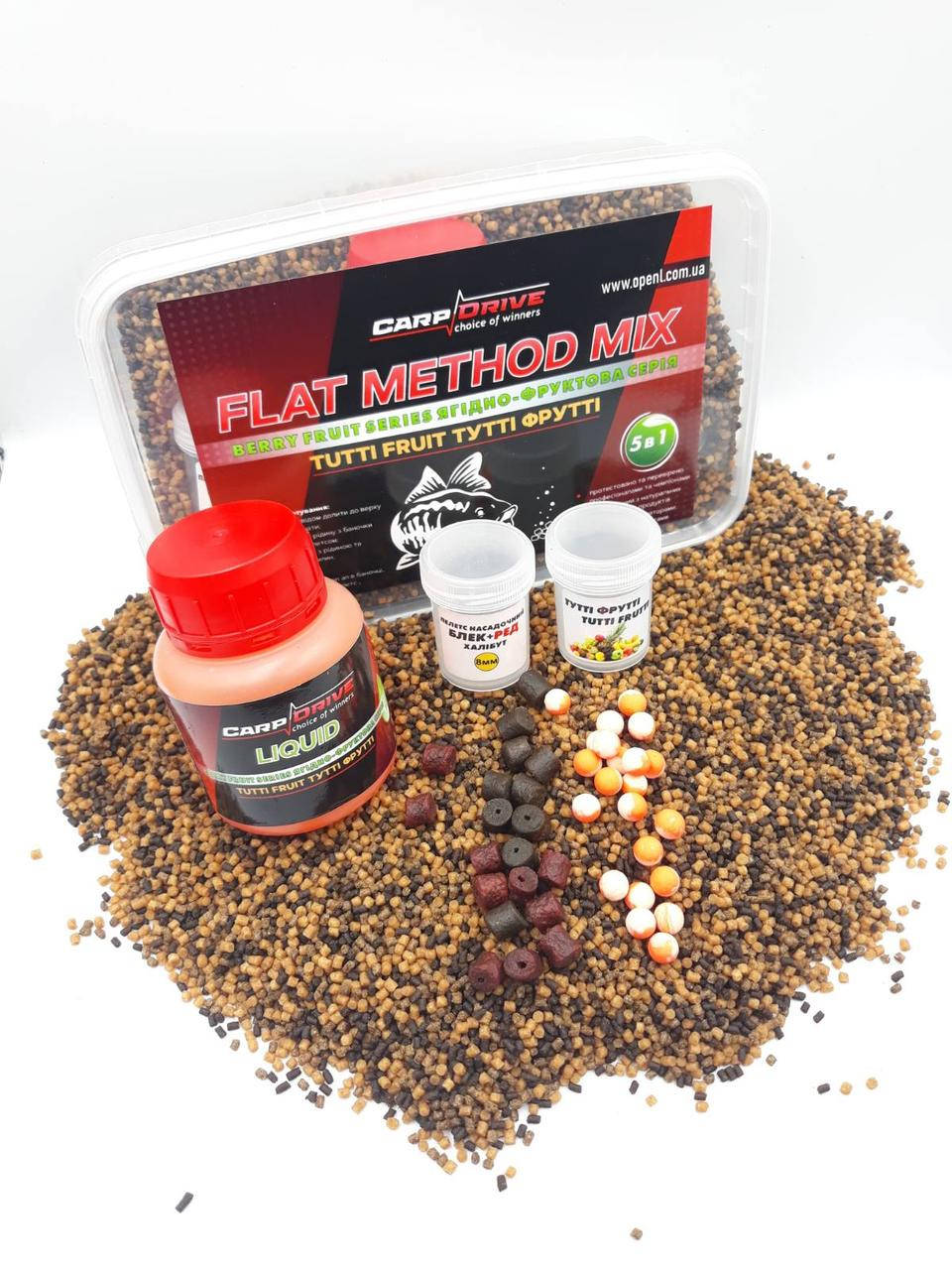 

Методный пеллетс, флэт метод микс Tutti Fruit (Тутти фрутти) Carp Drive 5 в 1
