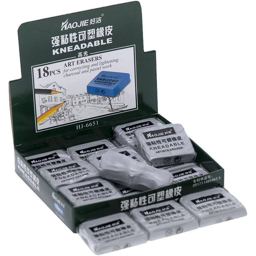 

Ластик эластичный "клячка" 6651 серый, для художественных работ, Разные цвета