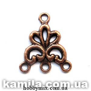 

Коннектор "фигурный" медь (1,6х2 см) 15 шт в уп.