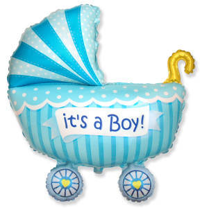 

Фольгированая фигура коляска It's a boy FlexMetal Испания