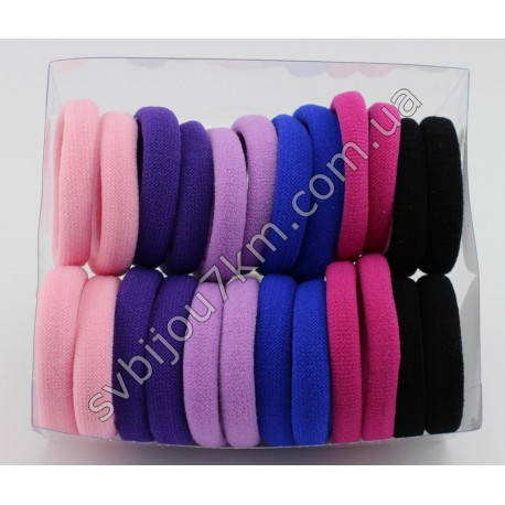 

Резинка для волос микрофибра разноцветная оптом "Microfiber Hair Band", Разные цвета