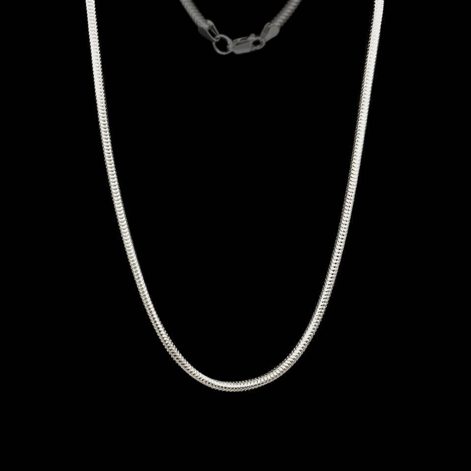 

Серебряная цепочка, 500мм, 16 грамм, Снейк