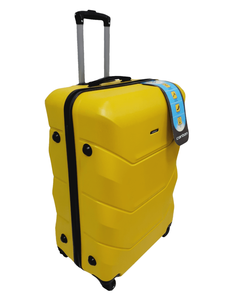 

Чемодан  пластиковый CARBON 147 размер L 114 литров желтый