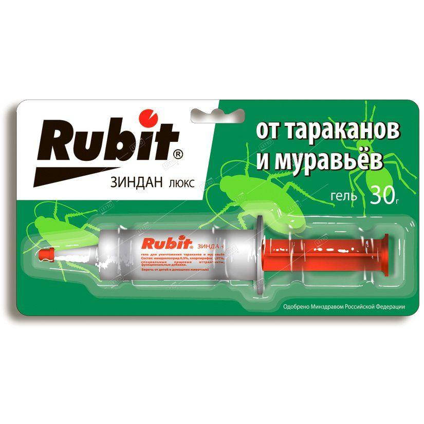 

Шприц-гель от тараканов и муравьев Rubit (Рубит) Зиндан Люкс, 30 гр ВиСта Беларусь