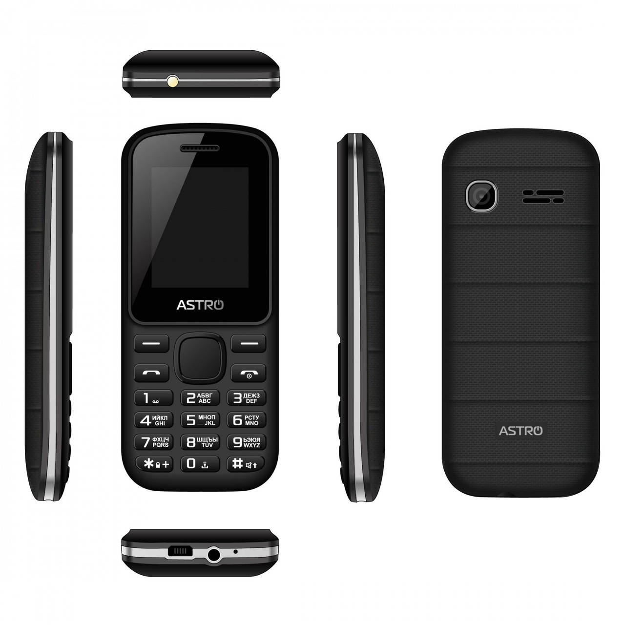 

Мобильный телефон Astro A171 Black, Черный