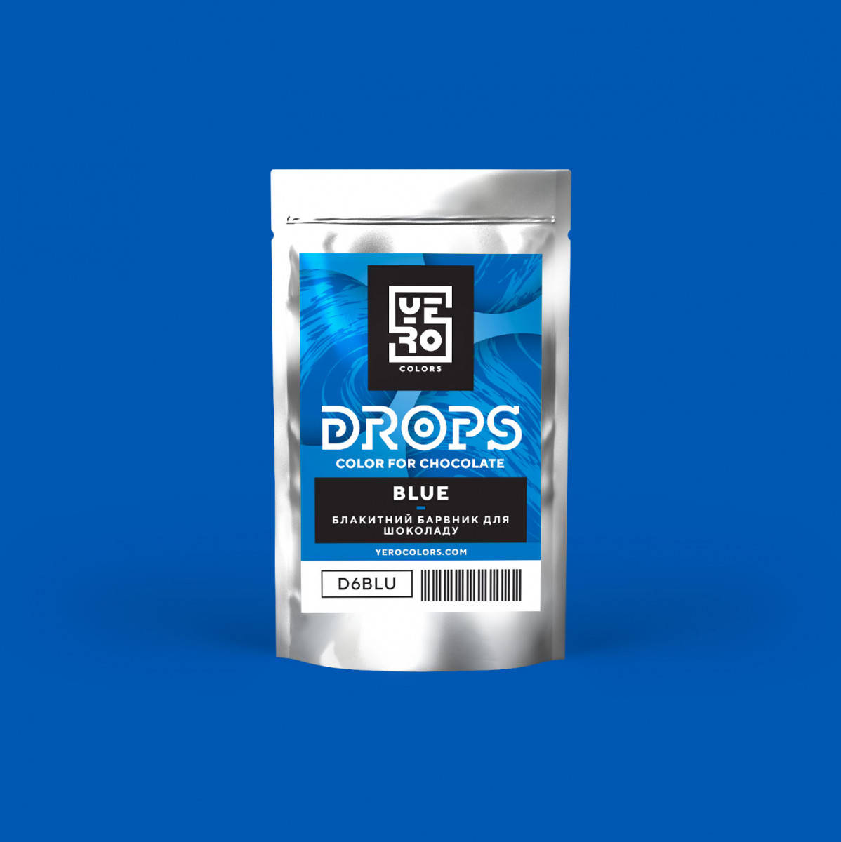 

Дропси для шоколаду в дропсах Синій YERO , 6гр.