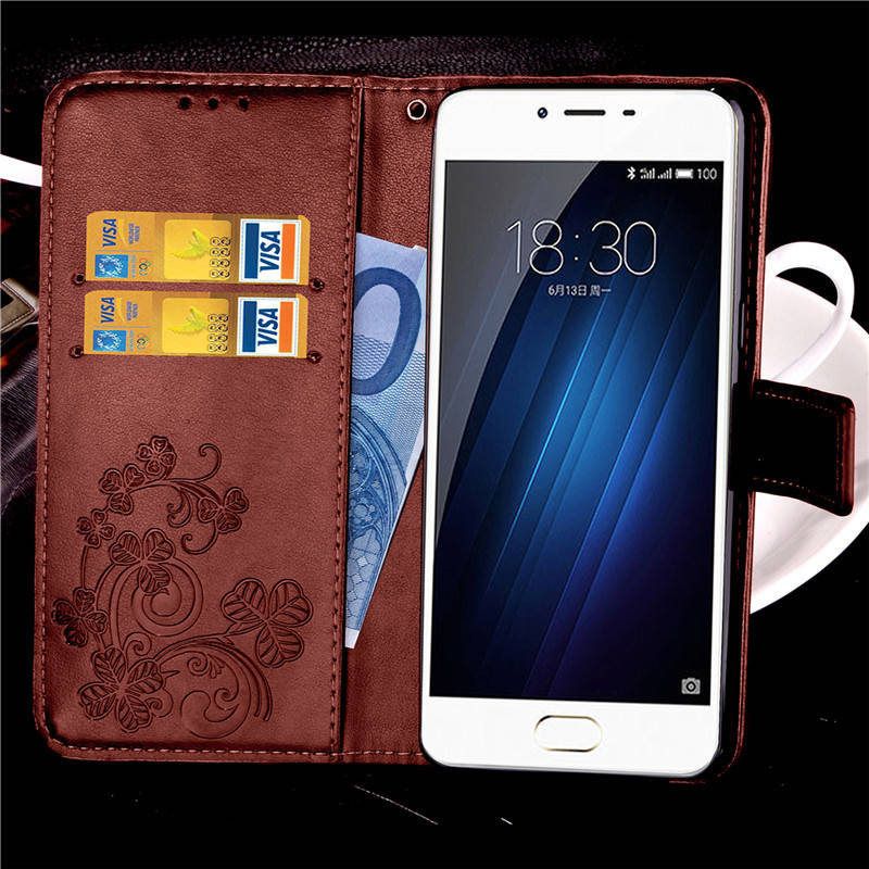

Чехол Clover для Meizu M3 / M3s / M3 mini книжка кожа PU женский коричневый