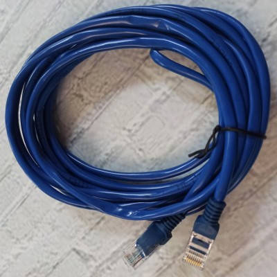 

(DL UA) LAN сетевой кабель для интернета CAT5 cheap (5м)- синий
