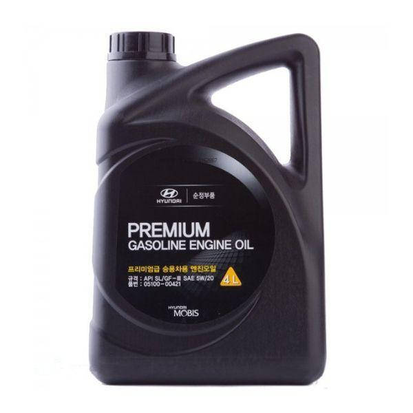 

Моторное масло Mobis Premium Gasoline SL 5W-20 4л (0510000421) ORG 0510000421