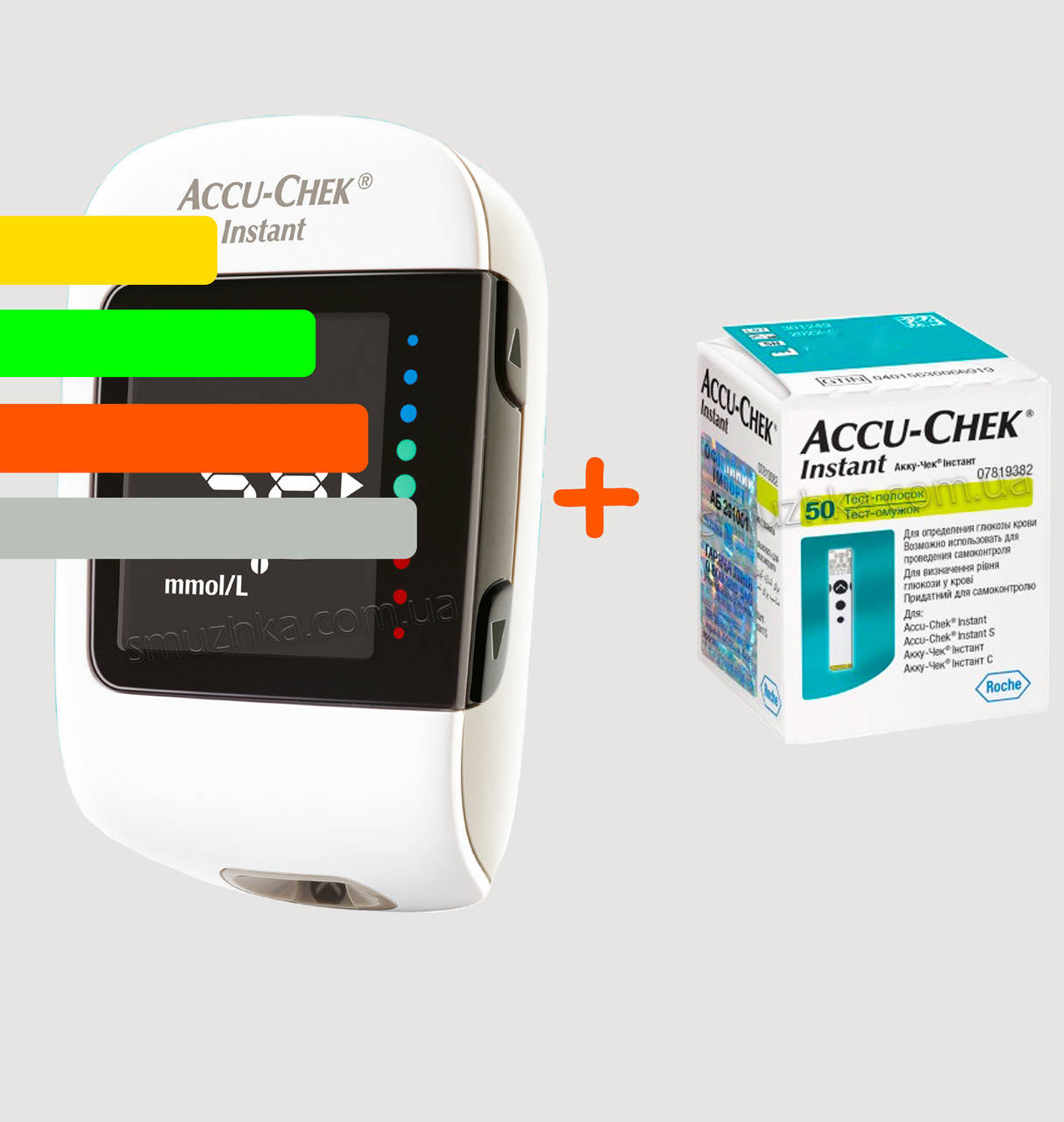 

Глюкометр Акку Чек Инстант-Accu-Chek Instant + 60 тест-полосок