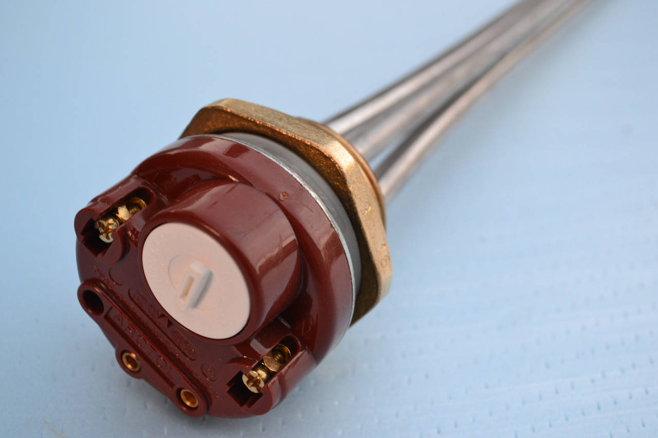 

Тэн в чугунную батарею, 1000 Вт правая резьба с терморегулятором