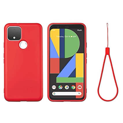 

Силиконовый чехол для Google Pixel 5A 5G Красный софт тач