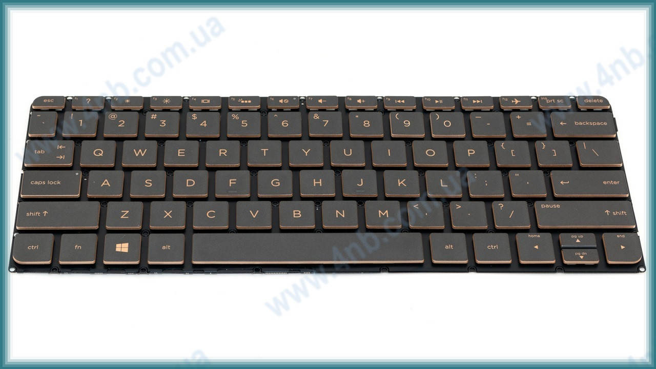 

Клавиатура для ноутбука HP Spectre 13-v BROWN US BackLight, Коричневый