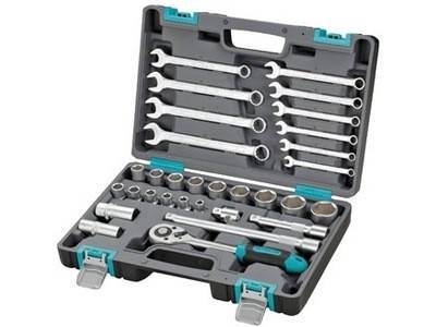 

Набор инструментов, 1/2", CrV, пластиковый кейс 31 предм. STELS 14102