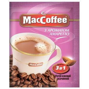 

Кофе растворимый MacCoffee 3в1 Амаретто 20 х 18 гр