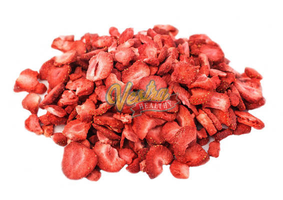 

Клубника сублимированная слайсы, уп. 50 г-1 кг