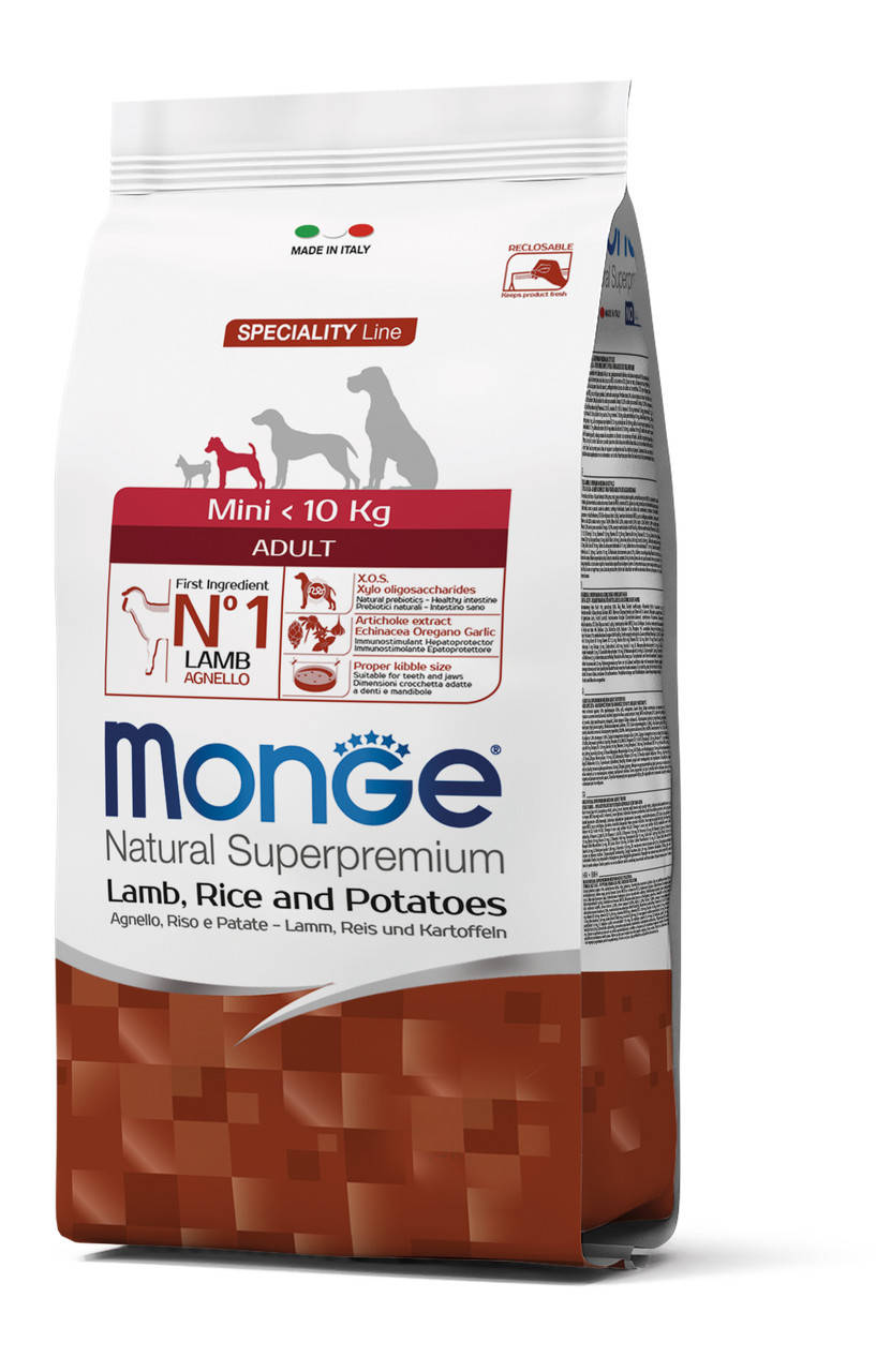 

MONGE DOG Mini Adult ягненок/рис/картофель - 2,5 кг