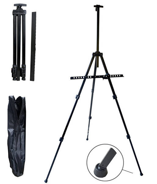 

Мольберт-тринога ал.,чорна (110х85х157см), з сумкою, висота полотна 80,5см.,(15182),D.K.ART & CRAFT