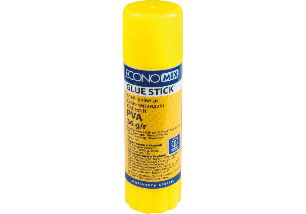 

Клей-олівець Economix 36 гр PVA Е41205