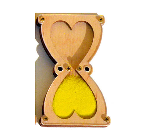 

Заготовка Деревянные ПЕСОЧНЫЕ ЧАСЫ 10 см для бизиборда Комплект +Песок Дерев'яний Пісочний годинник Бізіборда Жёлтый