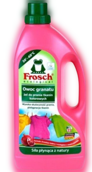 

Жидкий порошок Фрош Гранат для стирки цветных тканей Frosch Owoc Granatu Color 1500 мл