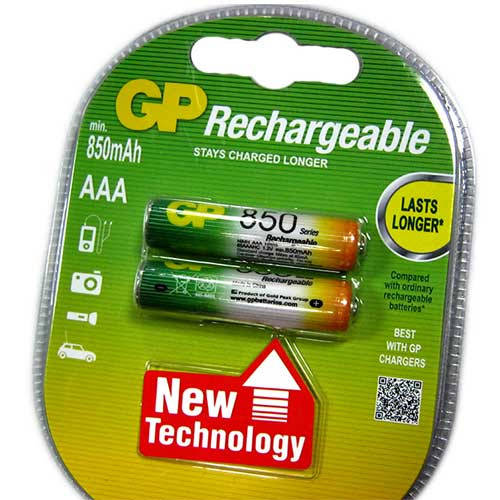 

Аккумулятор AAA GP 850mAh NiMH , 1шт (блистер по 2шт) HR03