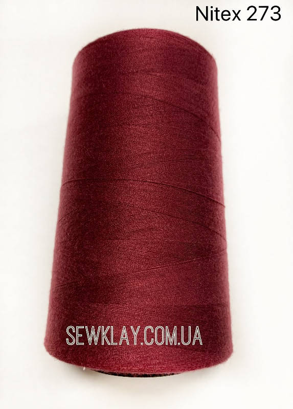 

Нитки швейні 40/2 100% PE (боб 4000 ярдів) NITEX 273