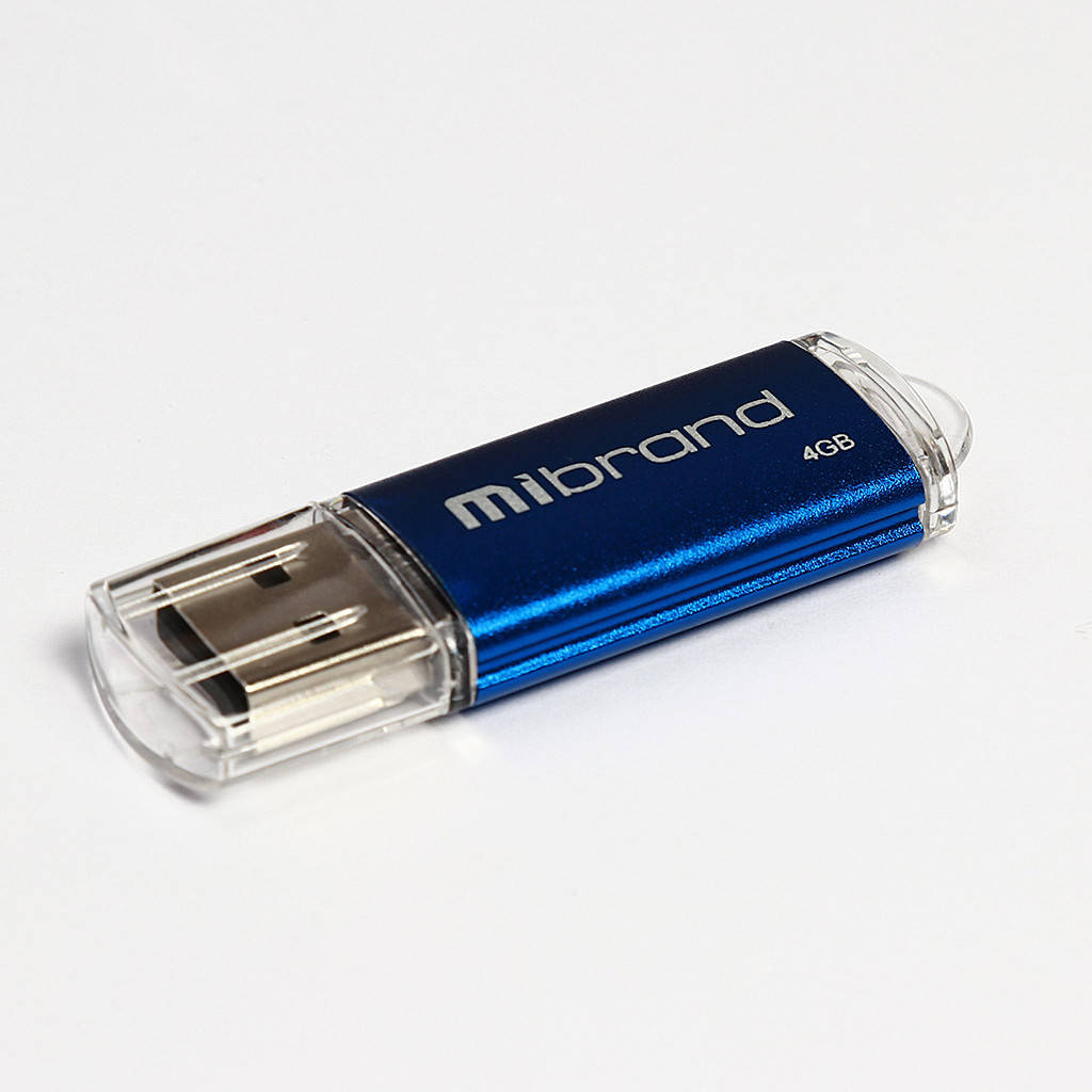 

Флеш-накопичувач Mibrand USB2.0 Cougar 4GB Blue, Голубой