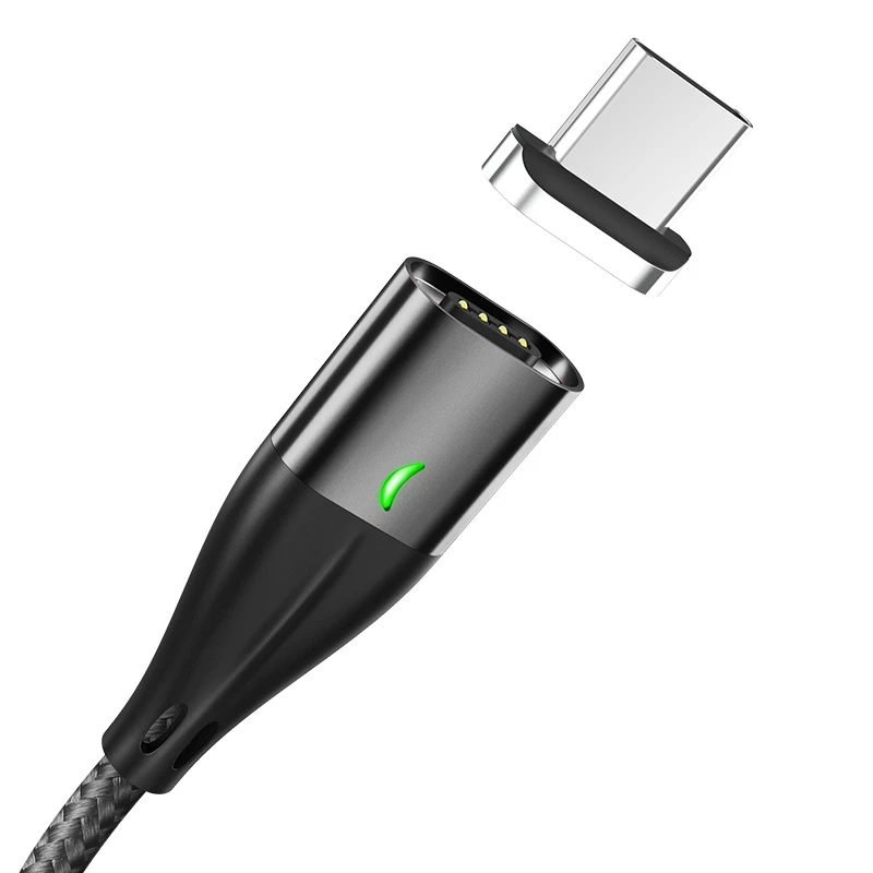 

Кабель магнитный для зарядки телефона USB Type-C Android TOPK AM61 200см |3A| Черный
