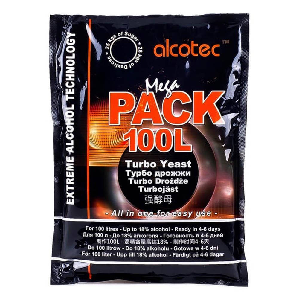 

Спиртовые турбо Дрожжи Alcotec Mega Pack на 100 л (360 г)