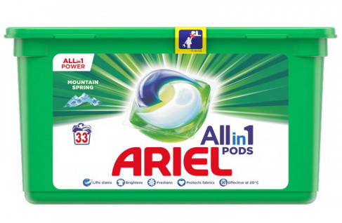 

Средство для стирки Ariel 3в1 White капсулы 33шт.