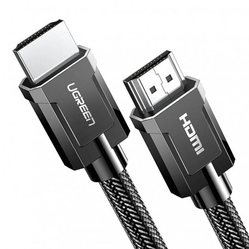 

HDMI кабель V2.1 Ugreen HD135 с поддержкой 8K-60 Гц / 4K-120 Гц (2м), Серый