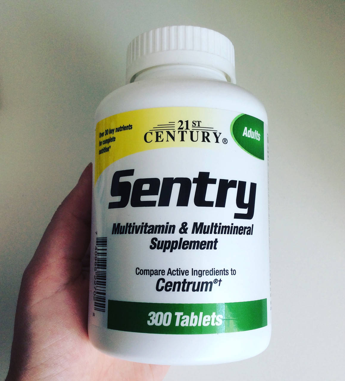 

Мультивитамины и мультиминералы для взрослых, 300 таблеток 21st Century Sentry