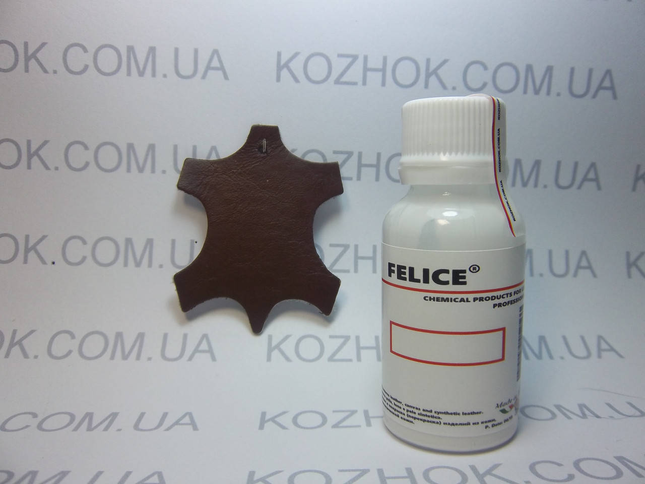 

Краска для кожи Felice цв.Коричневый (25 мл)Для обуви,гладкой кожи, кожгалантереи, кожаной мебели, кожаного са